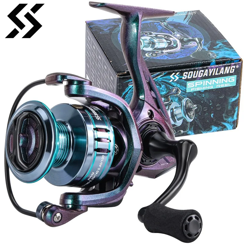 Sougayilang 1000-4000 Size Spinning Reel Metal Spool Eva Handle Max Fishing  Reel Max Drag 8KG Carp Reel Fishing Coil Wheel Pesca - AliExpress 18