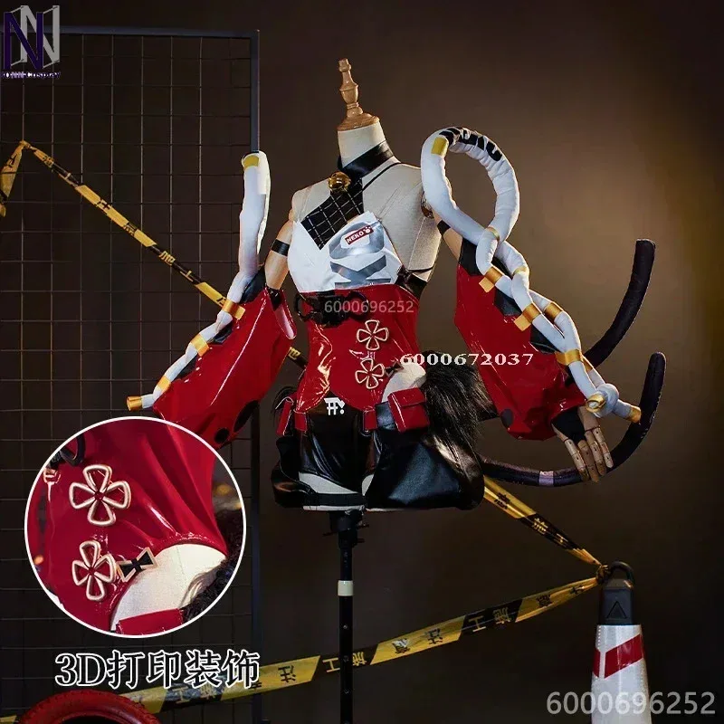 

DY20Zenless Zone Zero Game Nekomiya Mana Cosplay Costume Wig Gentle House Cunning Hares Nekomata Sleeves Uniform Headwear Outfit