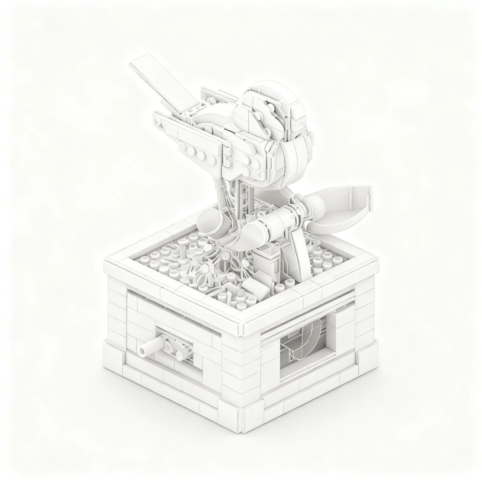 681pcs MOC Creator Expert MACHINA ANIMATA: BLACK-CAPPED CHICKADEE Model Christmas Gift Home Decor Desk Display Shelf Accent