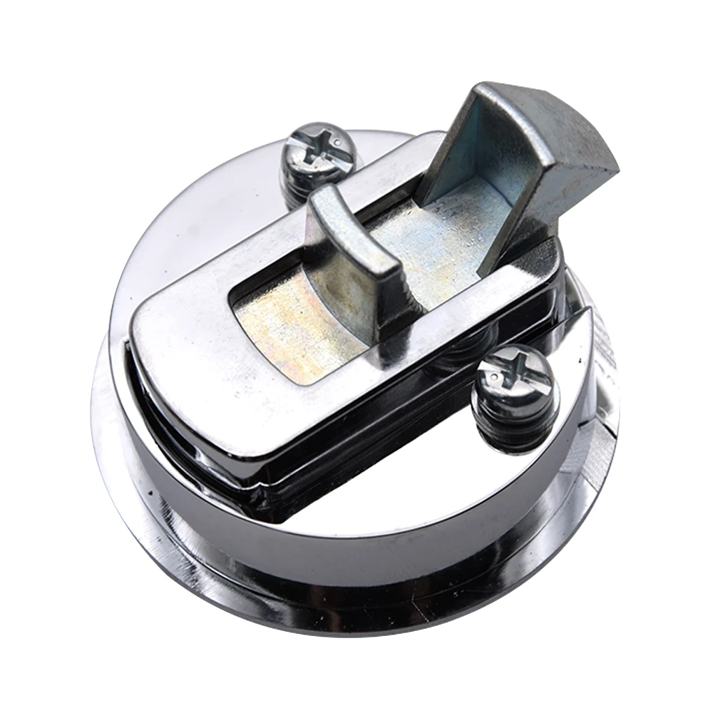 Stainless Steel 2" Flush Pull Locker Hatch Latch Marine Floor Lock Floor Buckle for RV Yacht Camper Door Cabinet Lock with Key