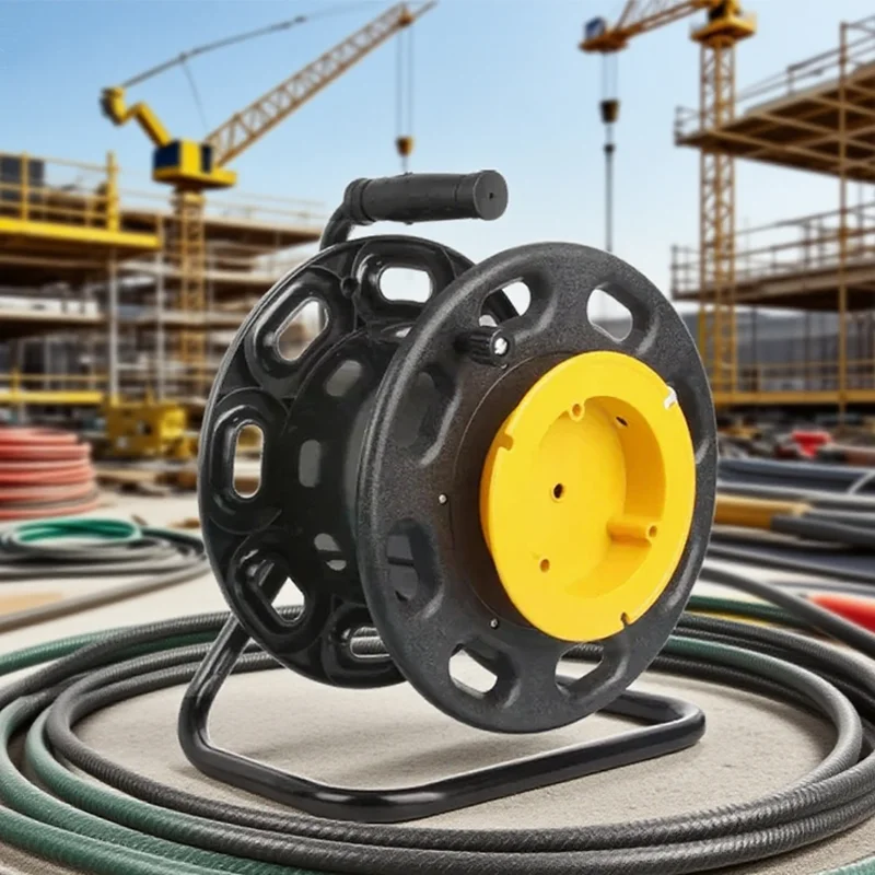 

Manual Cable Reel Plastic Light Bar Cable Reel Optical Fiber Mobile Power Supply Signal Cable Small Empty Cable Reel