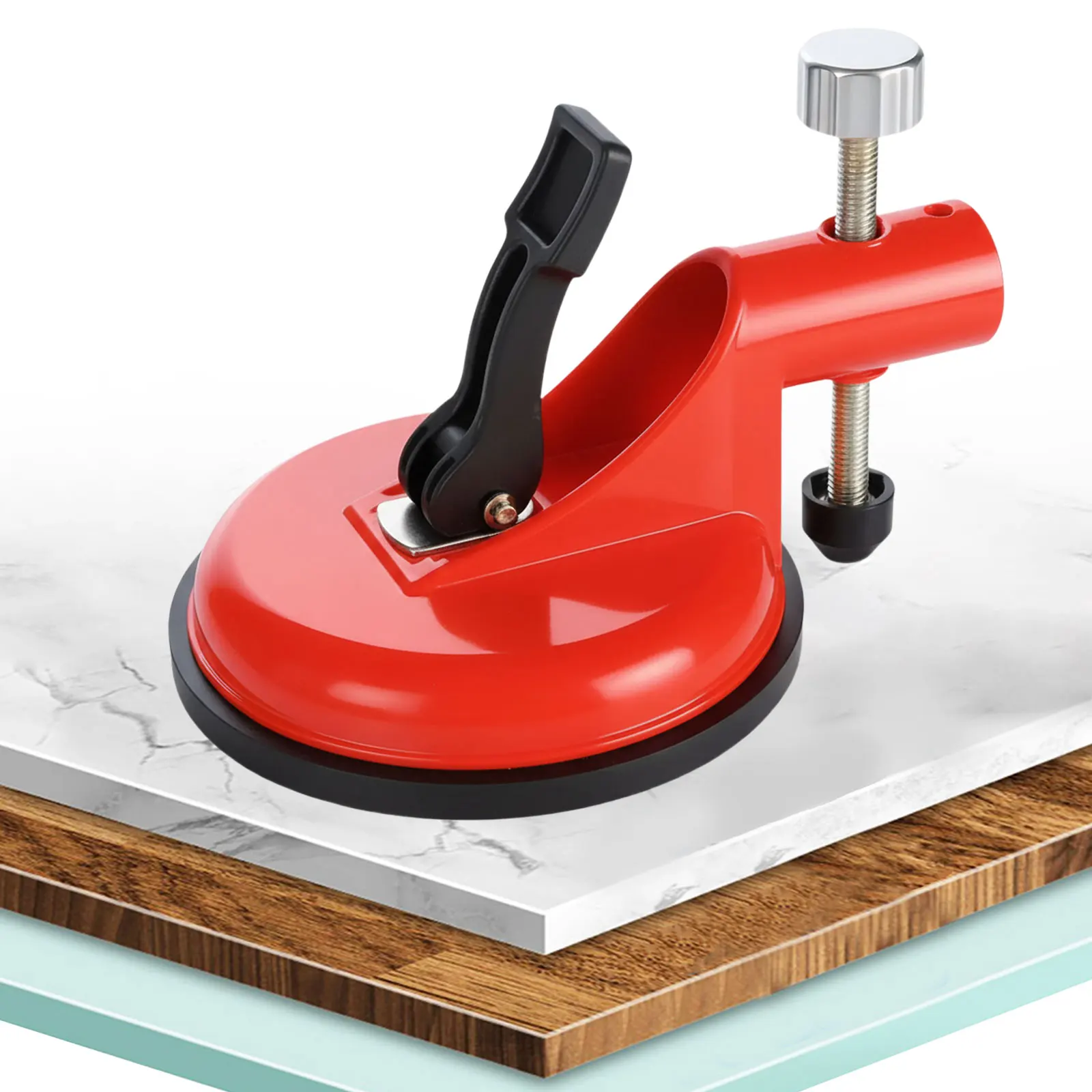 Granite Marble Countertop Seam Leveling Tool Adjustable Vacuum Suction Cups Heavy Duty Aluminum Alloy Wall Tile Leveler