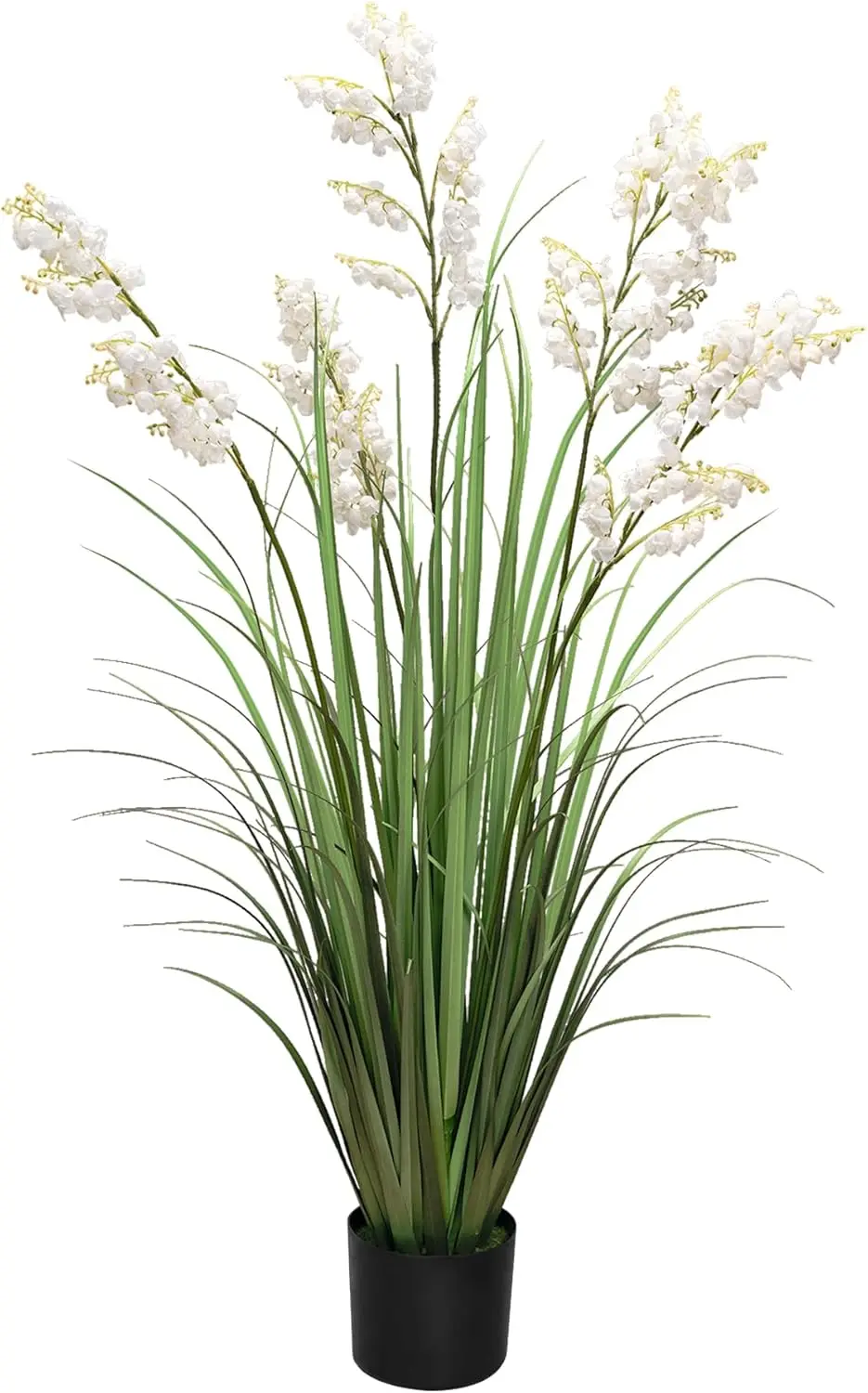 

Artificial Tall Grass Plants With Pots 47“ 1 Pack Lily Of The Valley Artificial Grass Home Interior Decorating And Outdoor