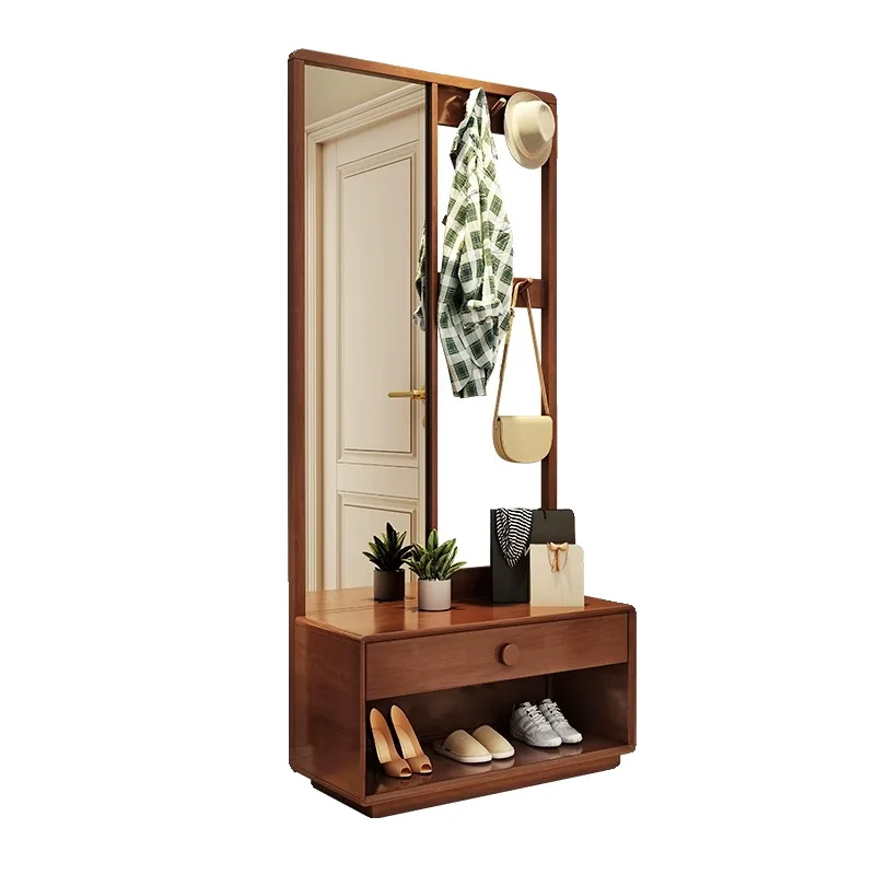 

Solid wood clothing and hat floor-to-ceiling household bedroom