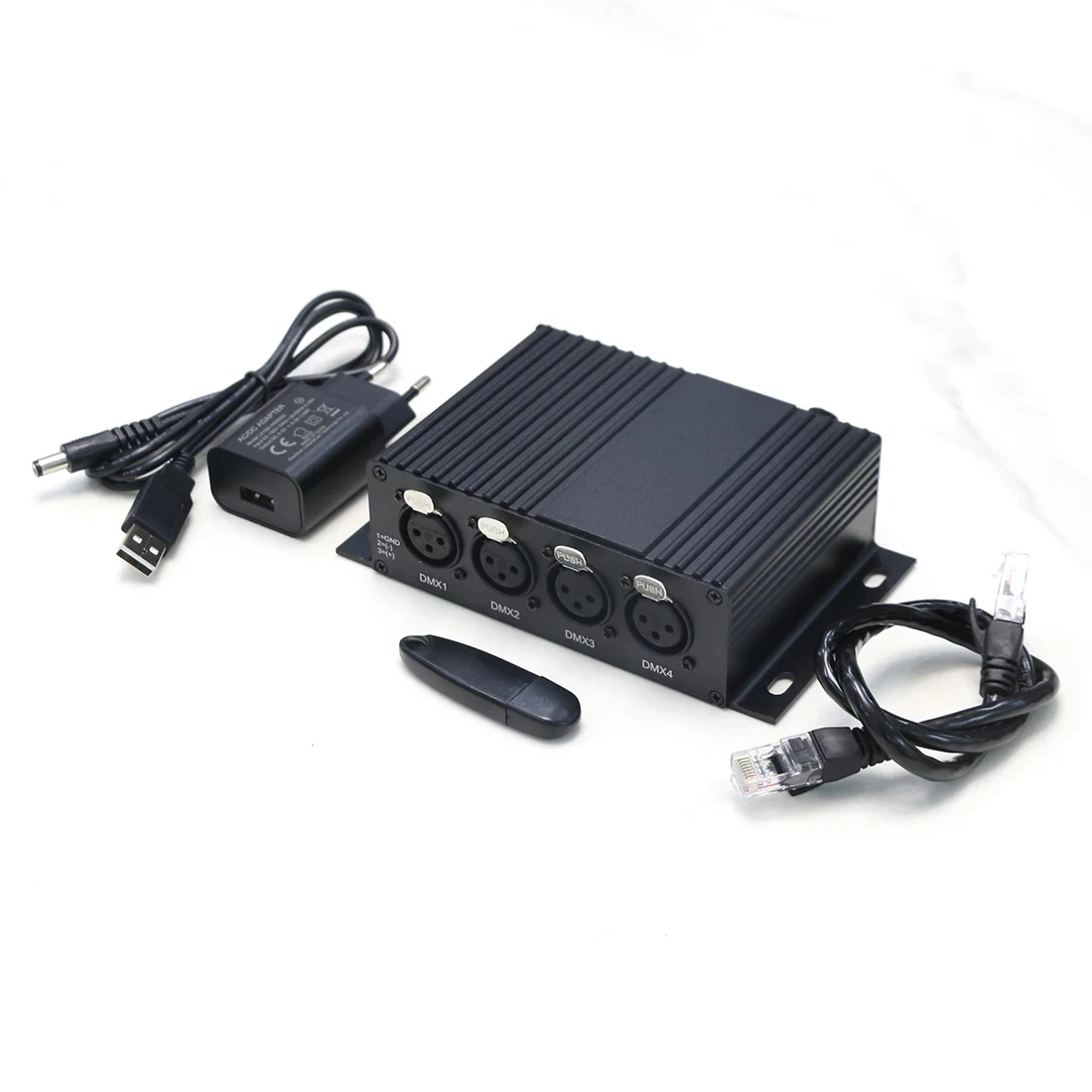 Artnet-DMX Controller 4 Four-Way Bi-Directional Converter X Bridge DMX512 Software for MA3 PC Sun Suite3 DVC5 Titan11