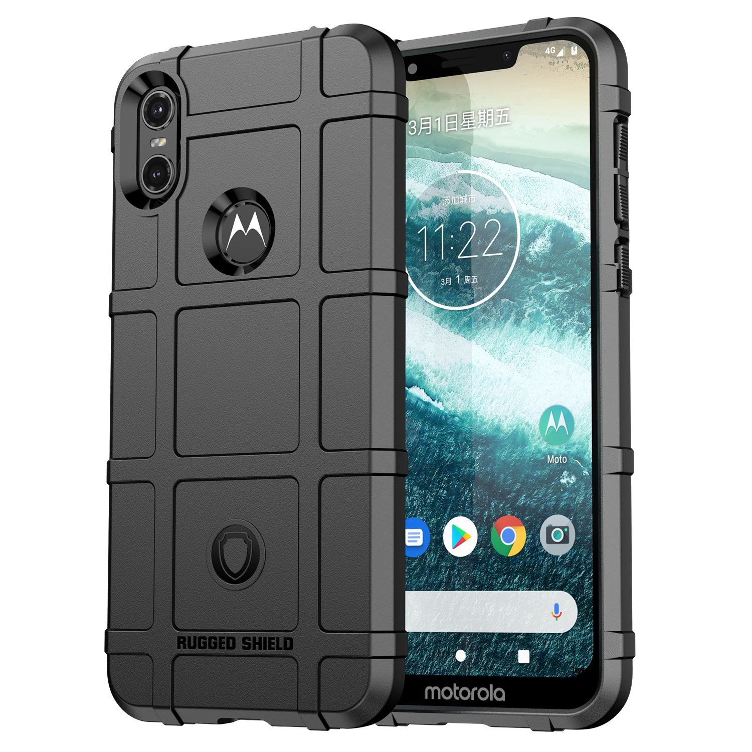 Armor Shield Case For Moto One Motorola one 5g uw Shockproof Rubber Phone Cover for moto one 5g ace Soft Silicone Cases