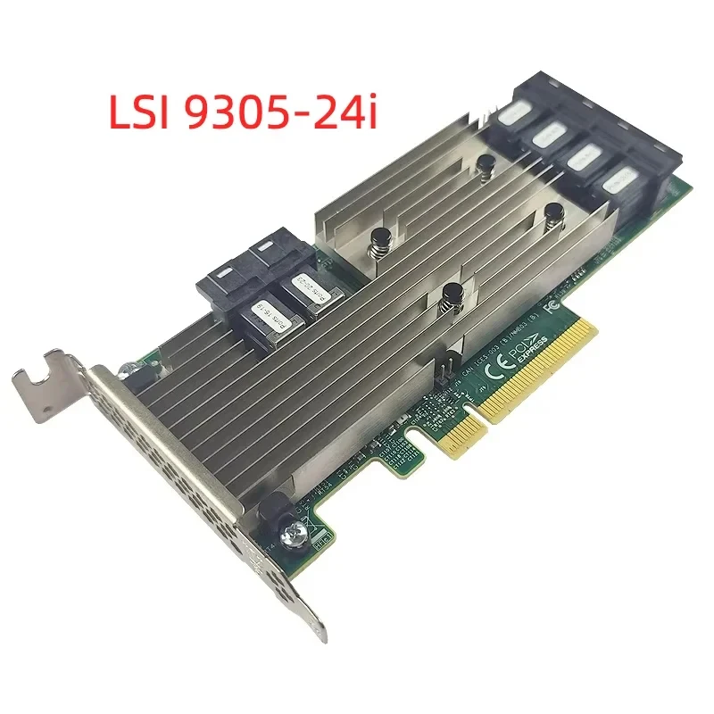 LSI SAS 9305-24i SAS3224 IT-Mode HBA JBOD PCI-E 3.0 SATA / SAS 6-Port SAS3 12Gb/s 6*SFF-8643 SATA Cable