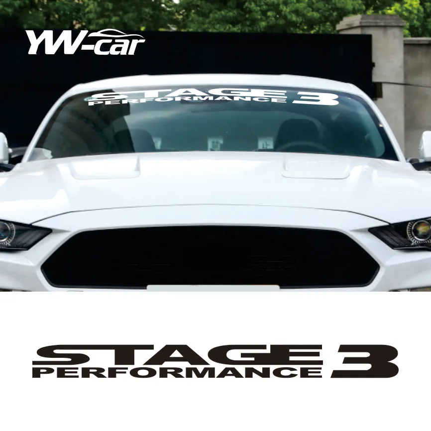 Sport Front Winshield Stage 3 Performance Sticker Letter Window Decal Vinyl Ford F150 Mustang Focus Mondeo Escape Kuga Raptor