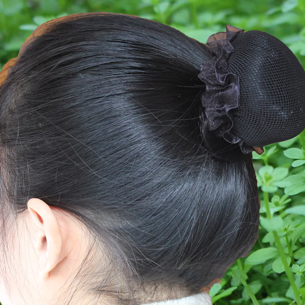 5Pcs Soft Lightweight Hair Bun Net Set Elegant Romantic Styling Accessories for Women Girls Ballet Performance Wedding Daily