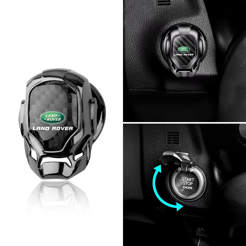 

1Pcs Car One-Click Start Buttons Protective Cover Emblem Decoration For Land Rover Defender Freelander Discovery 1 2 3 Evoque