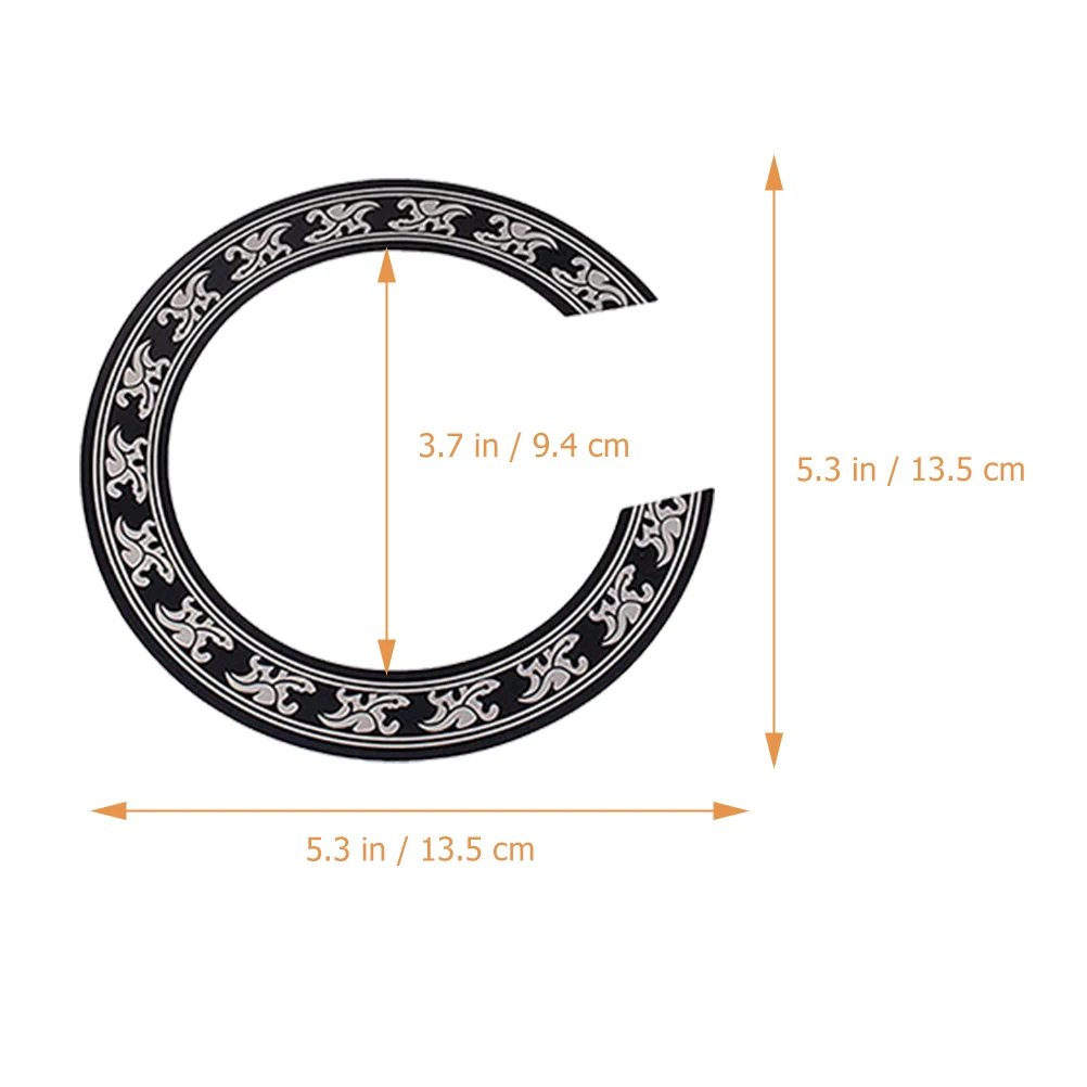

4Pcs Guitar Sound Hole Rosette Inlay Sticker PVC Decoration For Acoustic Classical Guitars