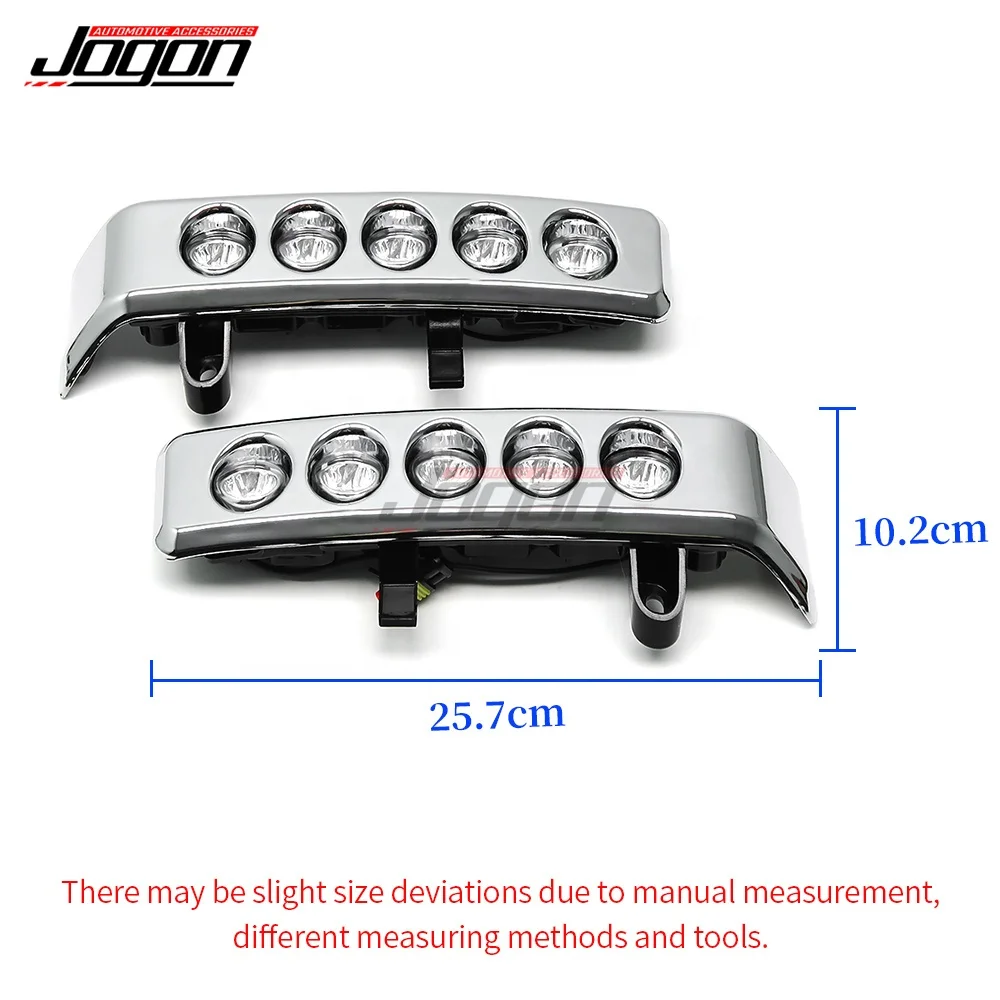 2pcs Front Bumper Lamp LED Daytime Driving Running Light Trim for Toyota Land Cruiser LC70 LC76 LC77 LC79 Pickup Pick-Up 2015 view 2
