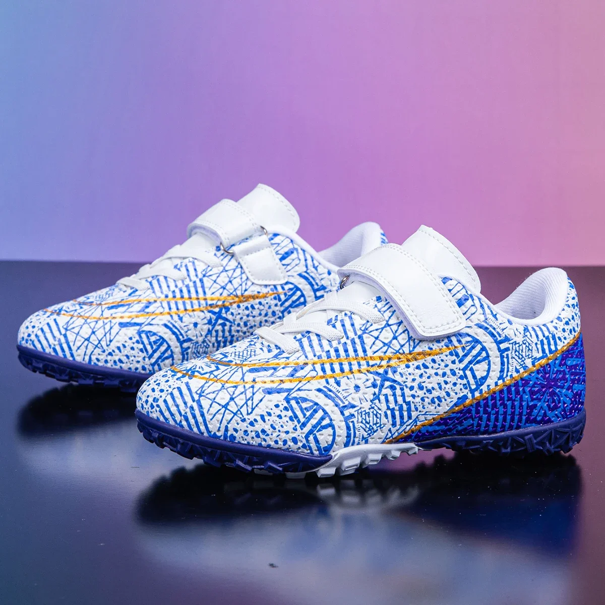 أحذية كرة القدم للأطفال من جمعية العشب للتدريب الداخلي الأصلي للأولاد والبنات أحذية كرة القدم المرابط غير قابلة للانزلاق أحذية ملعب كرة القدم للأطفال #5