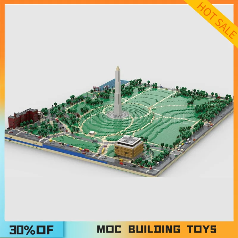 16240PCS Customized MOC Washington Monument Grounds Building Blocks Technology Bricks DIY Creative Assembly Toys Holiday Gifts