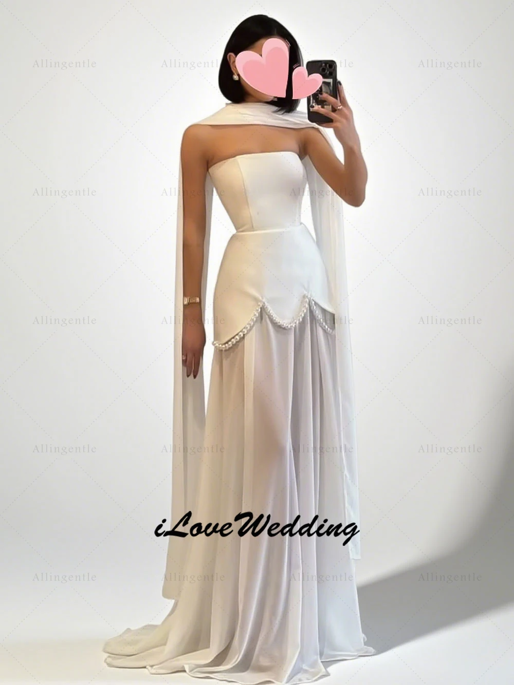 Mode Arabische strapless avondjurk kralen parels lange ALine prom toga speciale gelegenheid feestjurk robe de soiree aangepast