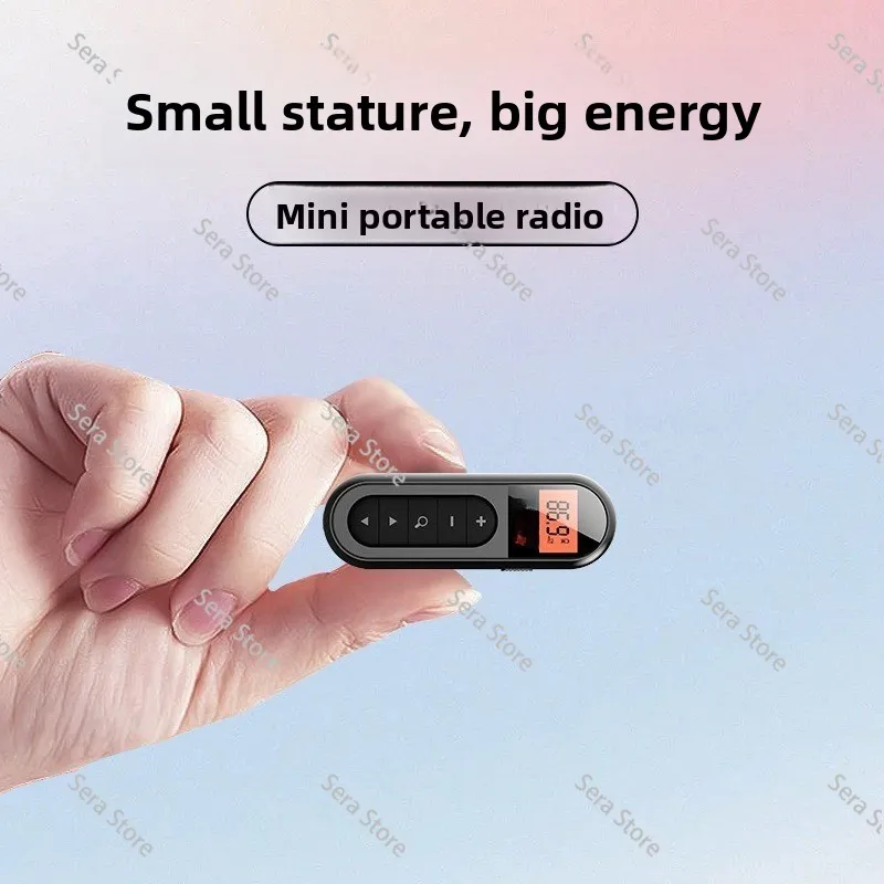 Radio Mini Rechargeable with Clip Meeting Guide Horse Racing Sports Portable Lavalier