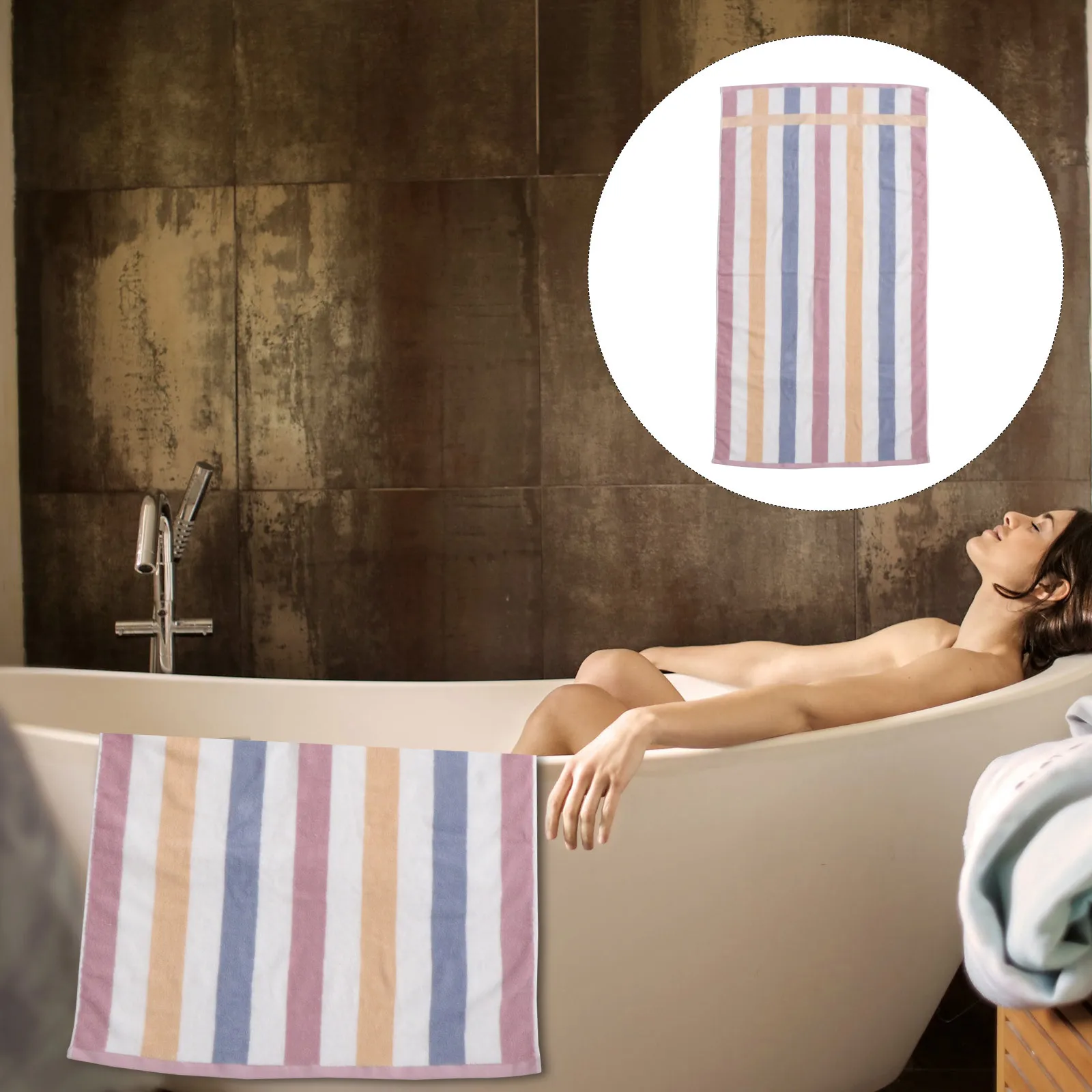 

1Pcs Premium Thickened Cotton Bath Towel High Density No Shedding Fast Drying Comfortable Wrap for Bathroom Travel Sauna