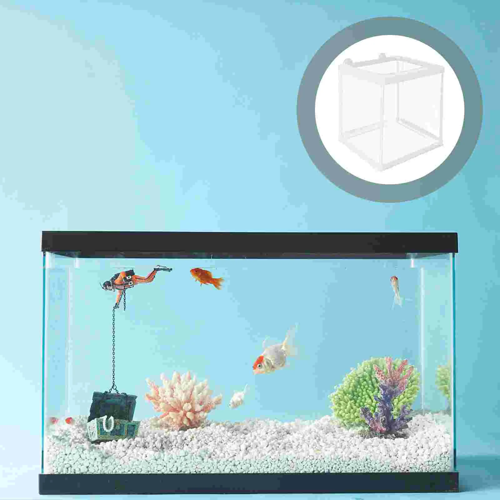 

Small Hot Water Bag Isolation Box Incubation Fish Aquarium Container Silk Screen Baby