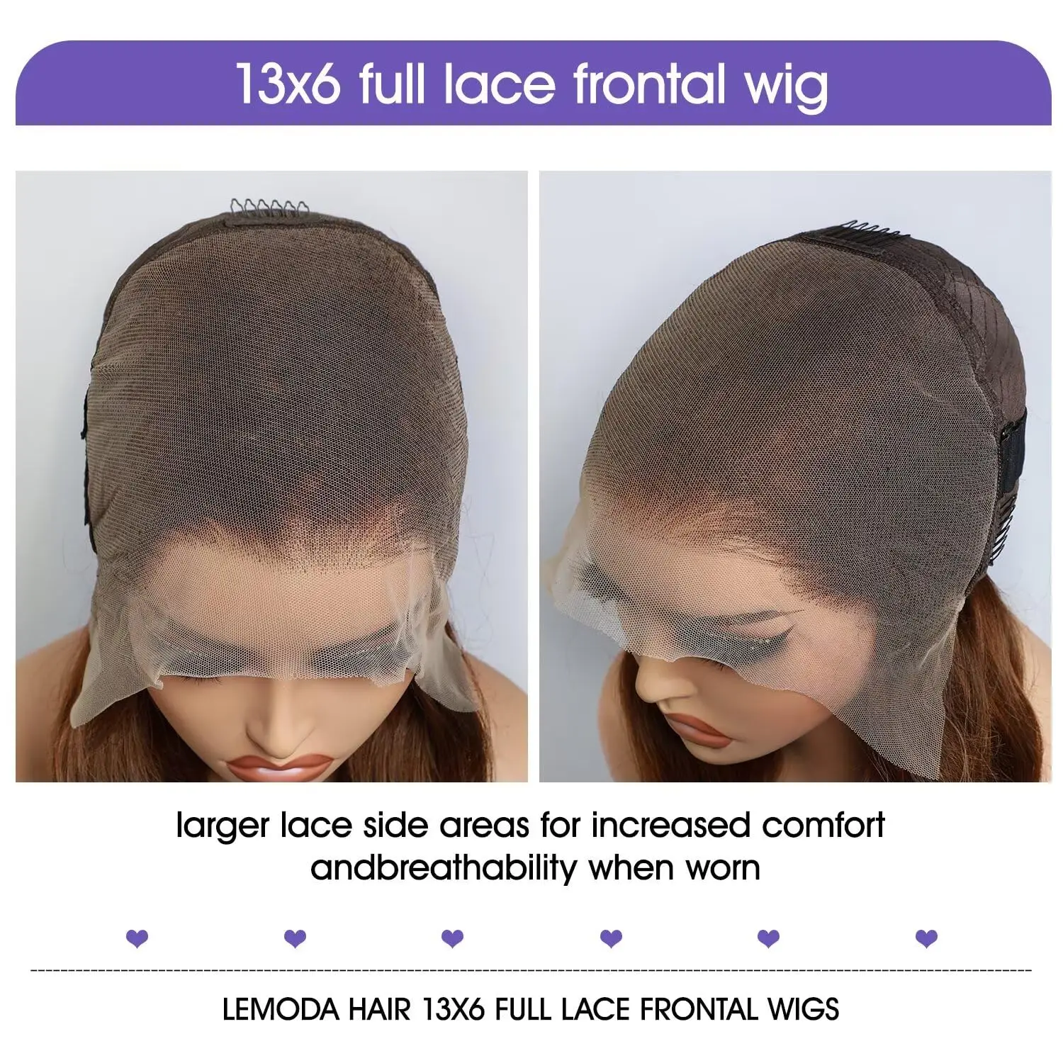 Lemoda 210% الزنجبيل 13x6 كامل الدانتيل أمامي خصلات الشعر المستعار الإنسان الجسم موجة 13x6 HD الدانتيل الشفاف الجبهة الباروكات 22 بوصة البرازيلي العذراء #6