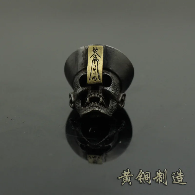 

2026 New Brass General Baiyi Pendant - Zombie Protection, EDC Paracord Y-Hole, Multi-Color Split Knife Lanyard DIY Charm
