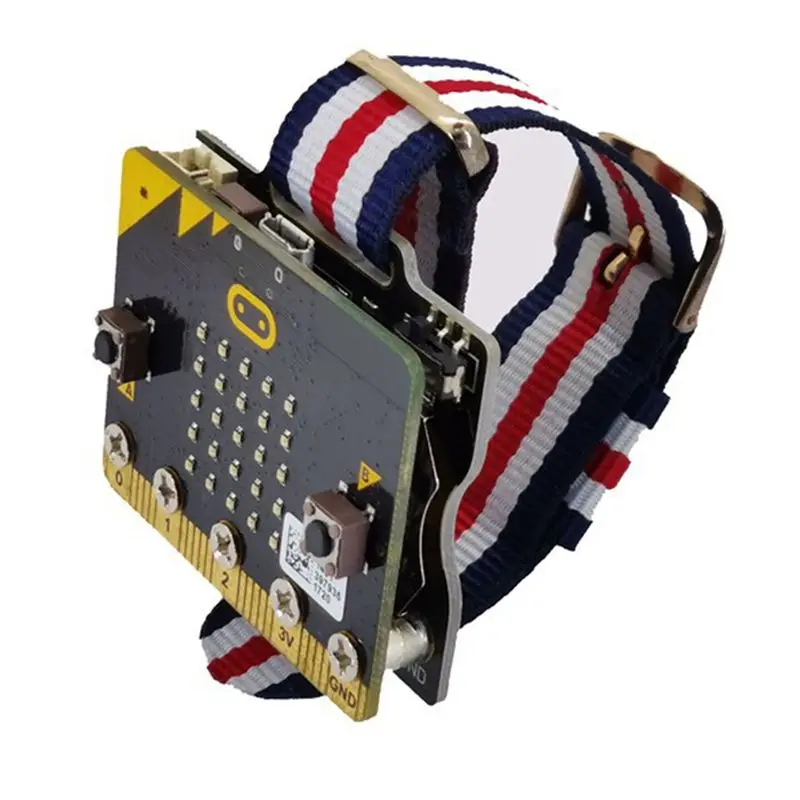 ABZZ-For Microbit V2 Development Board Programmable Watch Wearable Kit Wear:Bit Scratch For School DIY Programming Kit