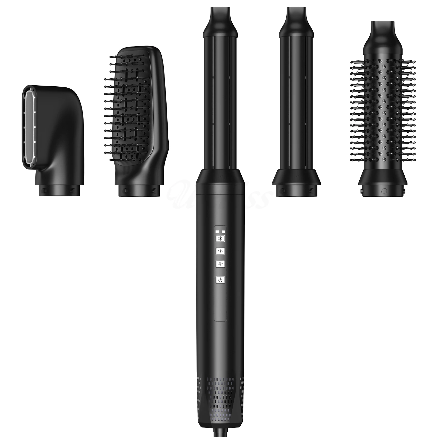 

Новый 5 в 1, расческа с горячим воздухом, фен, щипцы для завивки волос, инструмент для укладки, профессиональный высокоскоростной набор выпрямителей Airwrap, фен для завивки волос