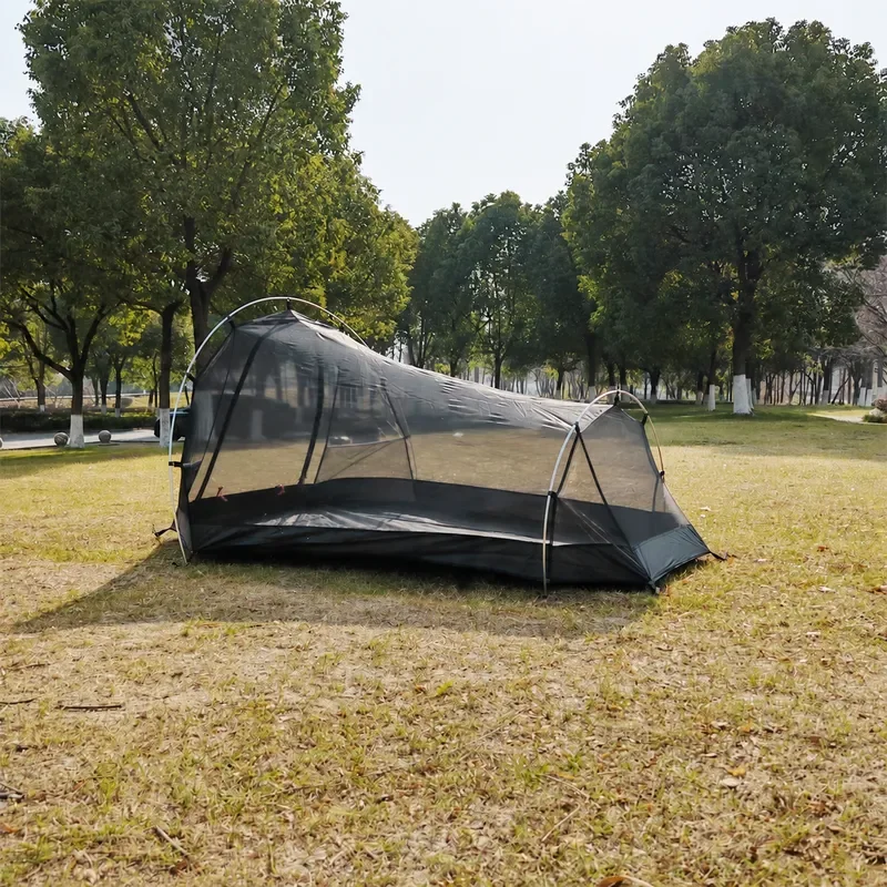 MCETO Mituo Xingyun 2 Person Outdoor Camping Tent Ultra Light Aluminum Pole Tunnel Channel Mosquito Net Shelter
