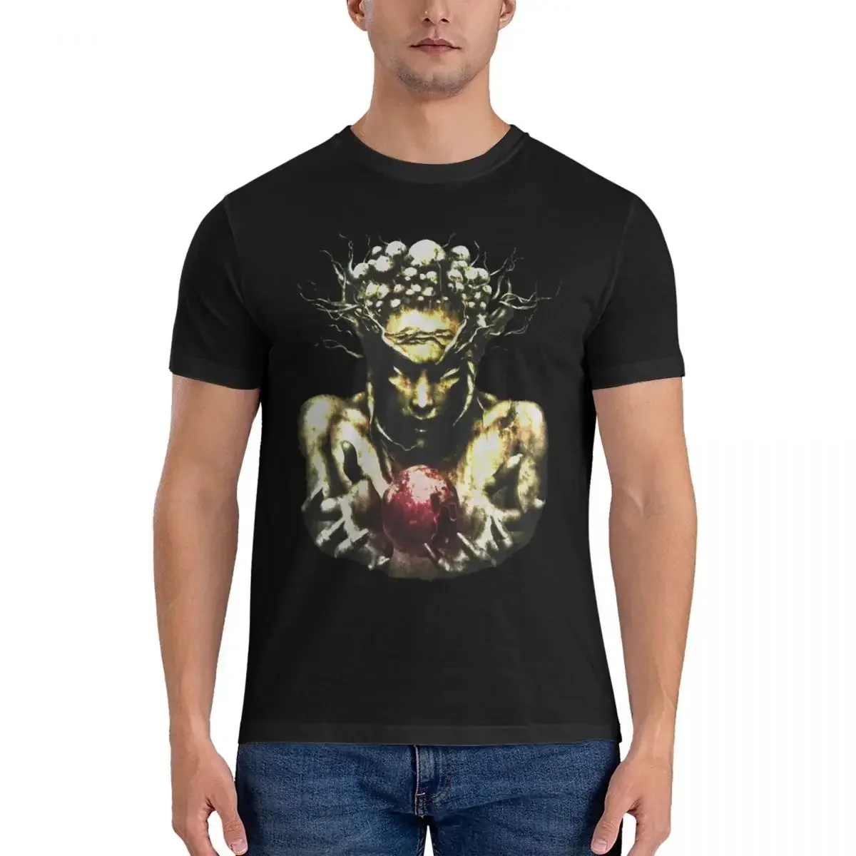 Rock Band T Shirts Men Pure Cotton Fashion T-Shirt Round Collar Infected Mushroom Tees Short Sleeve Clothing 6XL