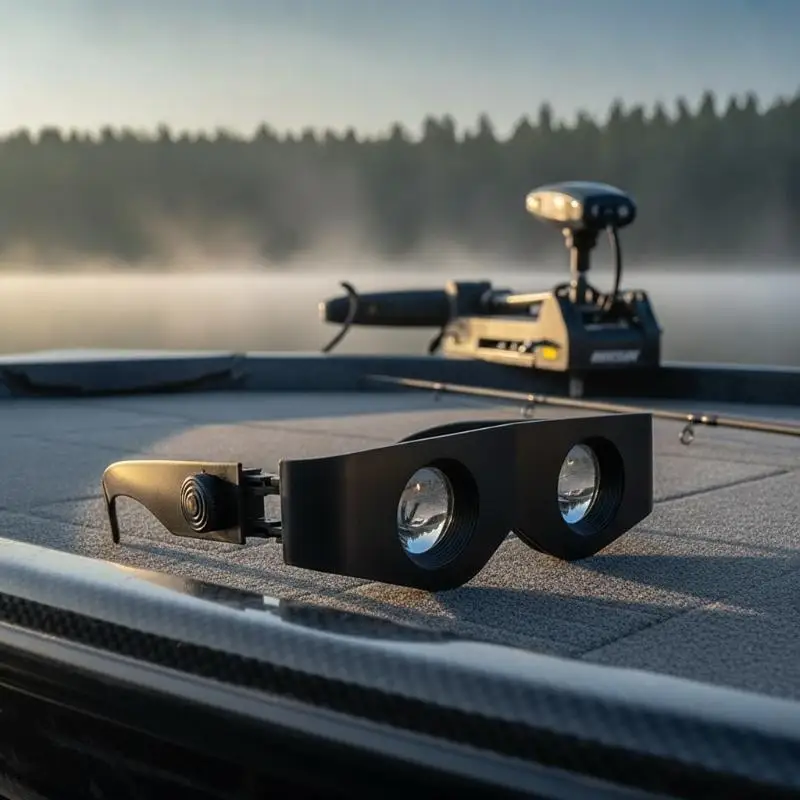 Fischerei-Fernglas Vergrößerungsgläser Professionell Einstellbarer Fokus Freihändig für Angler, Beobachtung auf dem Floß, Reisen, Sightseeing – Detail 10