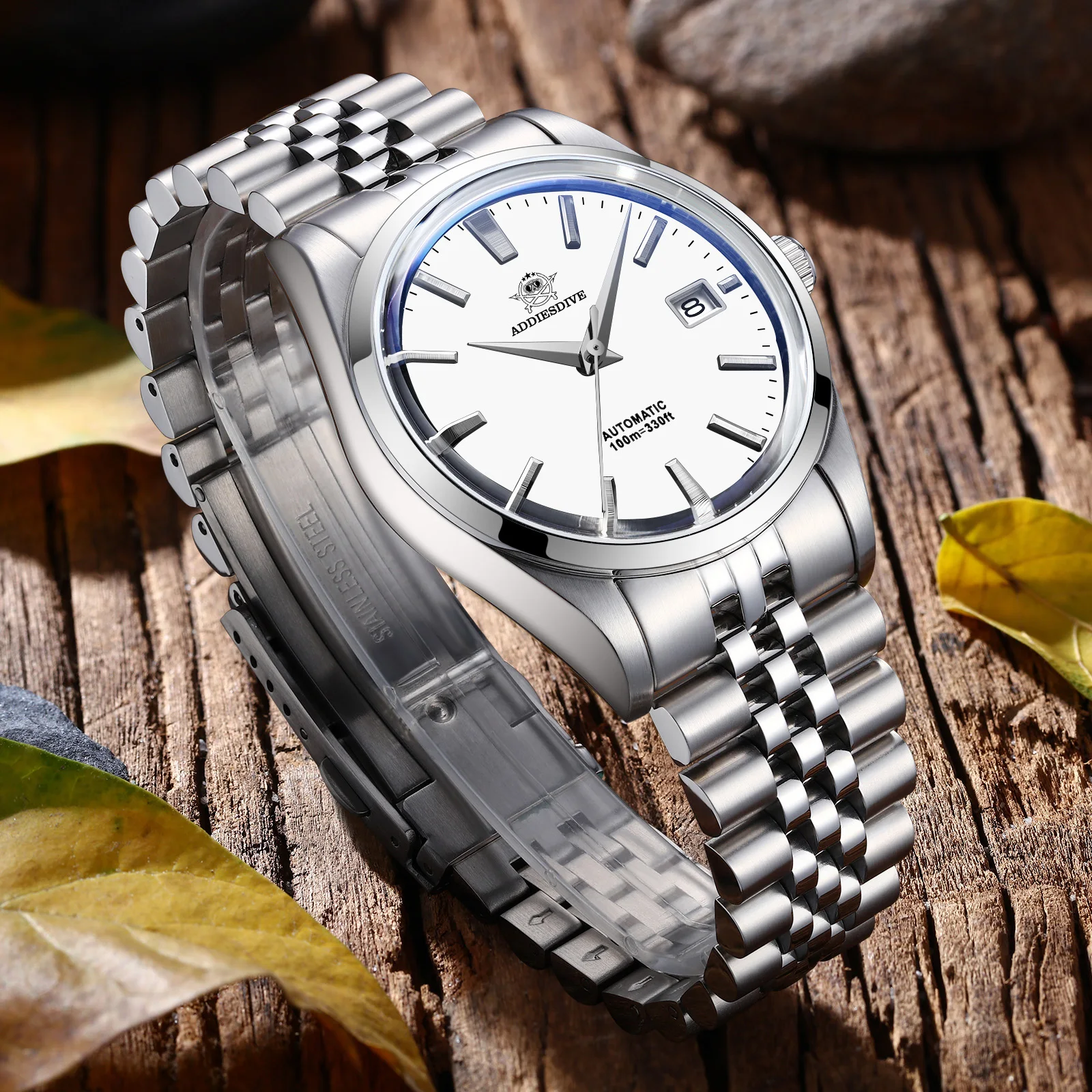 

ADDIESDIVE relogios masculino 39MM Men's Luxury Watch 316L Steel 10Bar Waterproof Bubble Mirror Glass Automatic Mechanical Watch