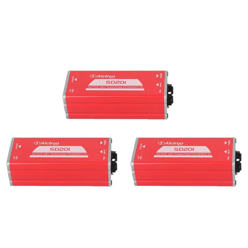 ABUO-3X Alctron SD201 Активный DI-бокс для трансформации импеданса, профессиональный DIBOX для сценических эффектов, прямое подключение