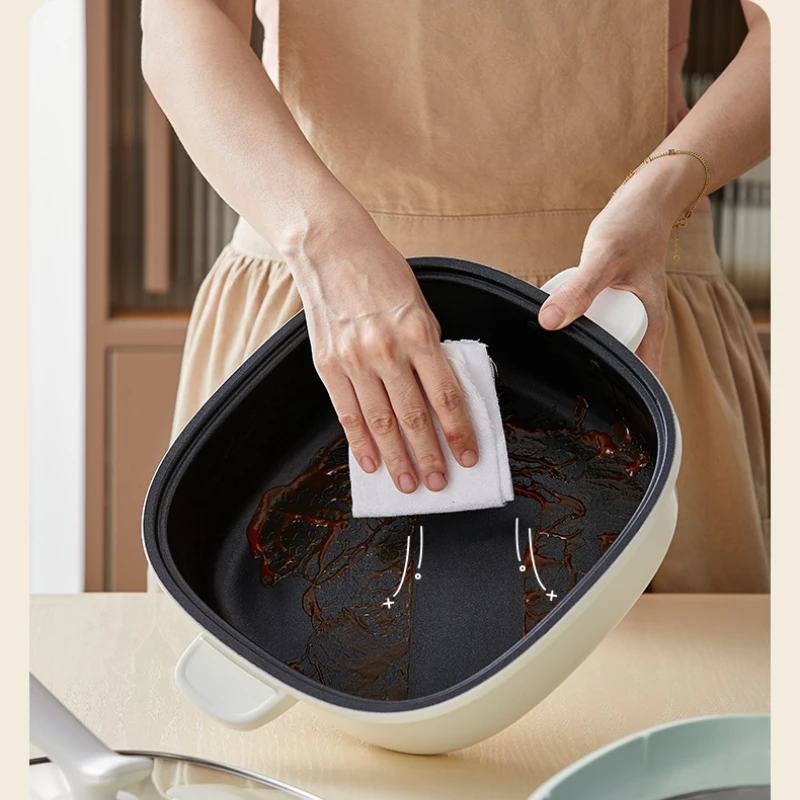 Electric Chafing Dish Household Split Multifunctional Electric Rice Cooker Hot Pot Dedicated Pot Electric Frying Pan Cooking Pan