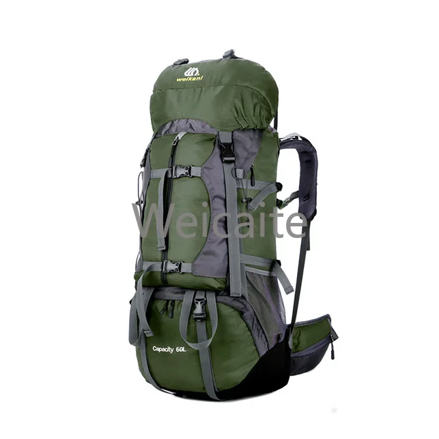 Large Capacity 60L Durable Outdoor Camping Polyester Camping Hiking Trekking Mountaineering Backpack