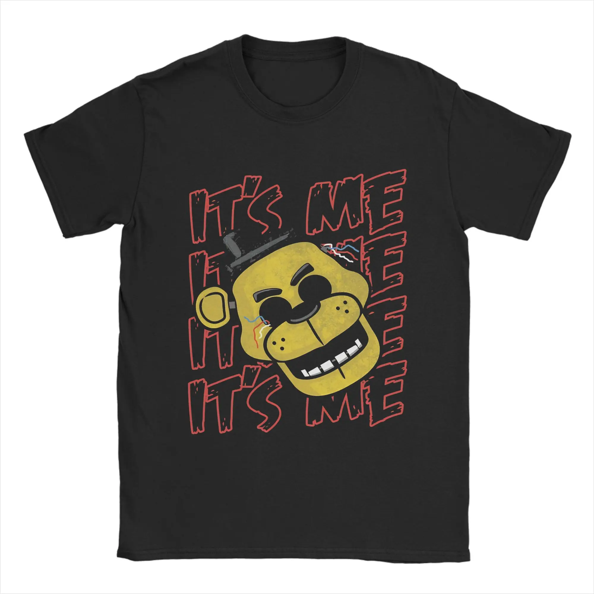 Oversized T-Shirt Summer FNAFS Five Nights At Hip Hop T-Shirts Cotton Tee Shirt for Man Y2K Classic Short Sleeve Top Tees