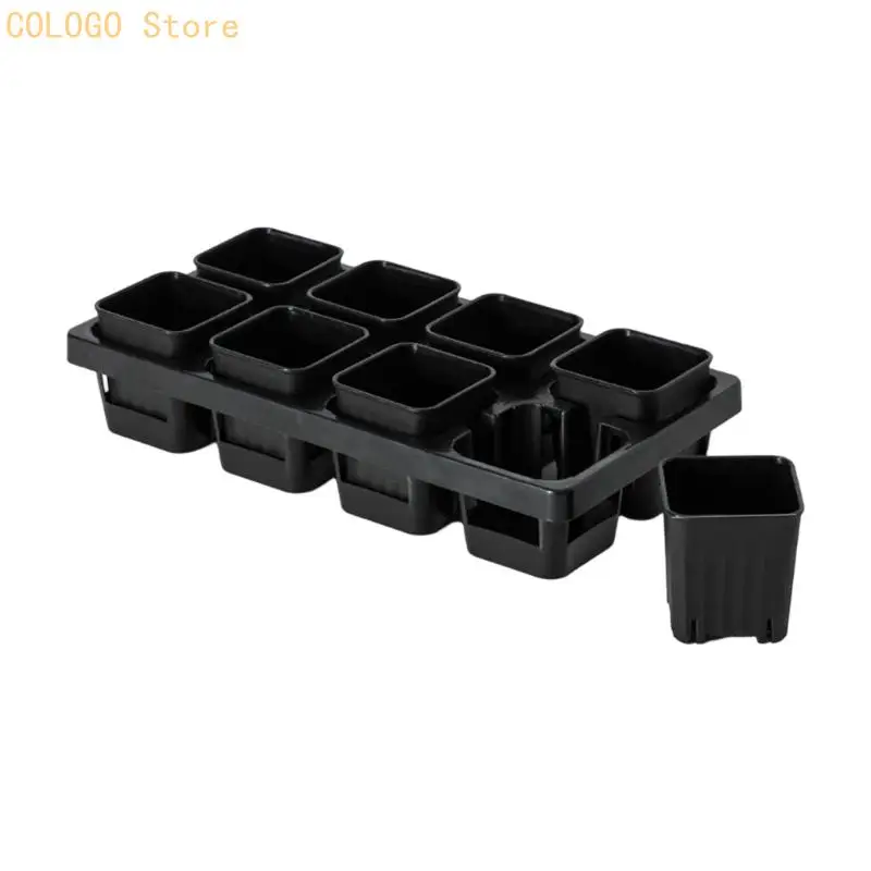 8/12/20 Cell Starter pot tray set with drainage base for everyday propagation D0LD