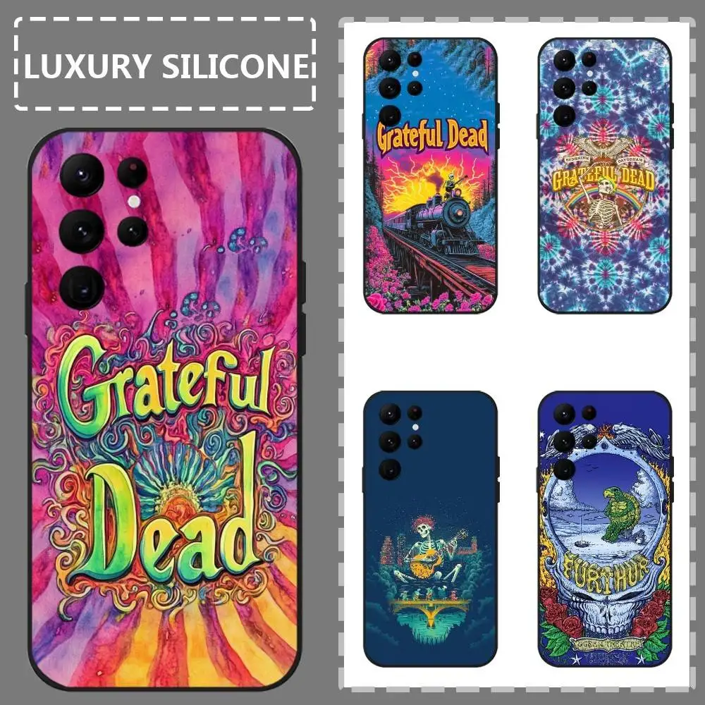 

Band G-Grateful D-Dead Phone Case For Samsung Galaxy S24 Ultra S22 S23 Ultra S21 S20 5G Protective Silicone TPU Soft Funda