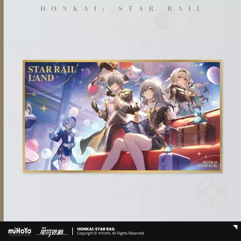 

Sunsyea Honkai Star Rail Official Merch miHoYo Original Authentic LAND Series Acrylic Board Caelus Stelle Misha Firefly