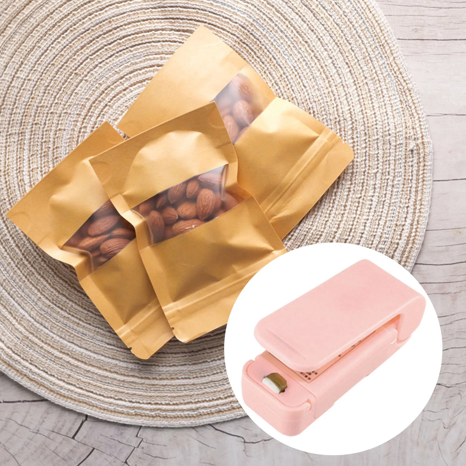 Plastic Hand-pressed Sealing Machine Handheld Mini Snacks Bag Sealer for Plastic Bags Kitchen Gadgets