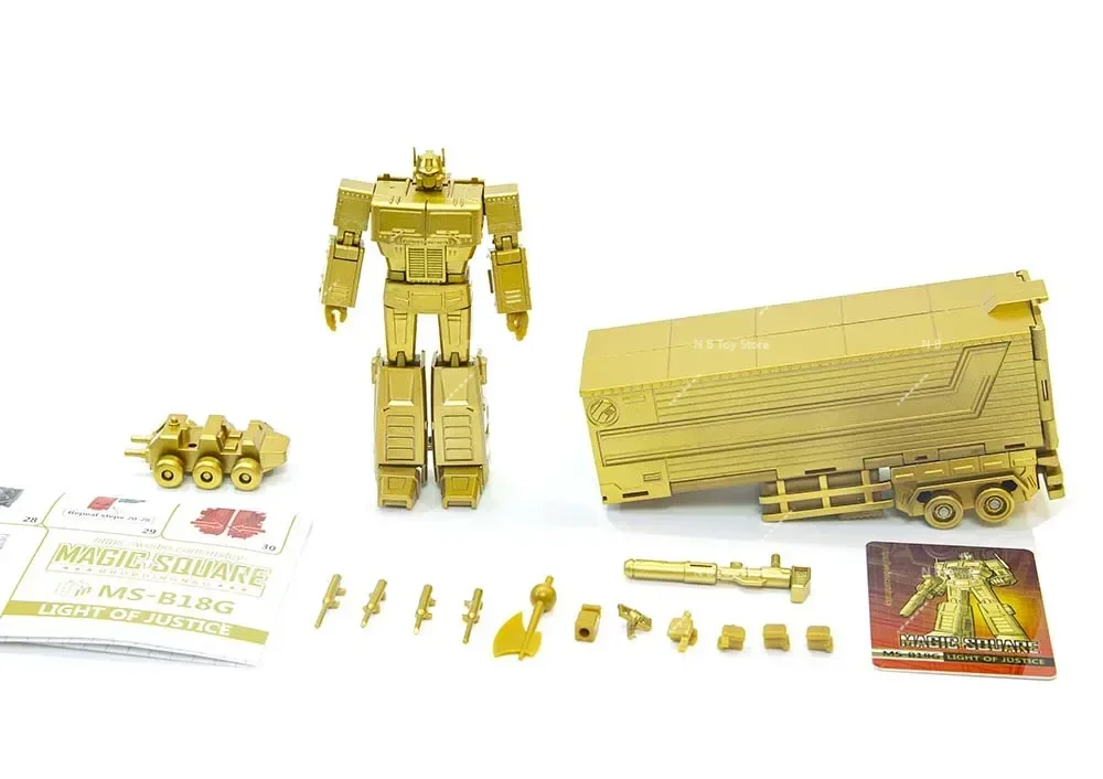 

In Stock New MS Toys Transformation Toys MS-B18G Light of Justice OP. Magic Square To Toy Action Figure Collectible Gifts Model
