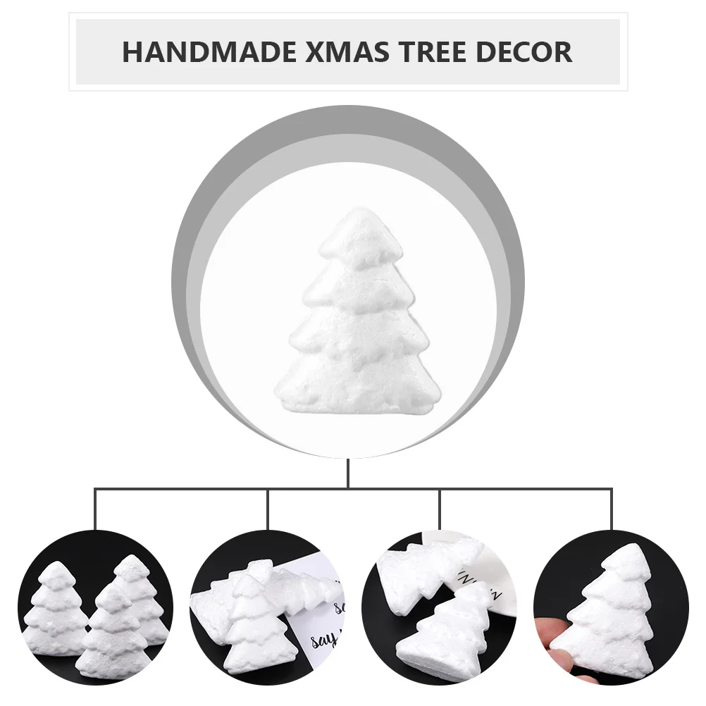 

15Pcs Christmas Tree DIY Set Foam Craft Decorations Handmade Xmas Tree Ornaments Desktop Holiday Decor Christmas DIY Crafts