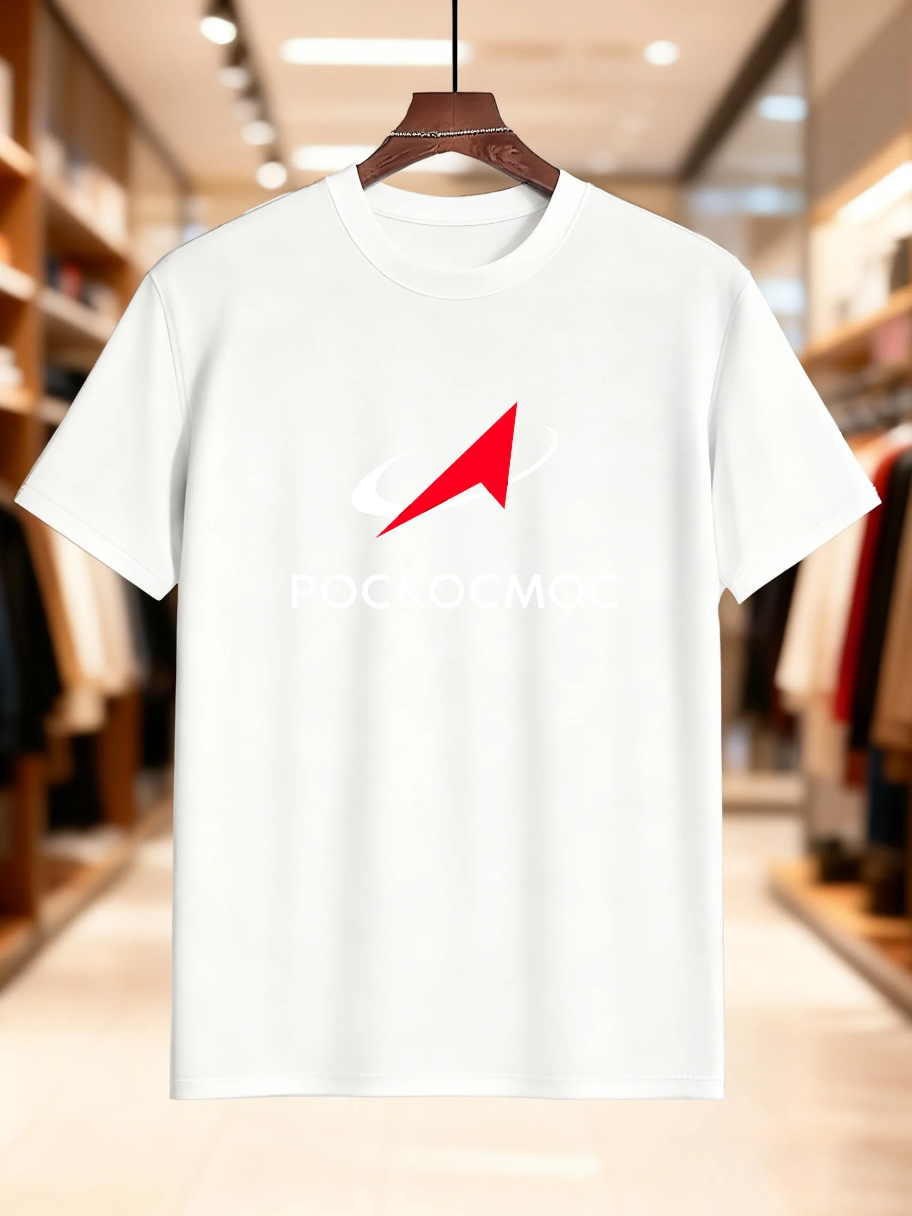 تي شيرت رجالي مطبوع بأكمام قصيرة - تصميم السماء المرصعة بالنجوم الزرقاء، 100% قطن مسامي ومريح، كاجوال متعدد الاستخدامات للارتداء اليومي #4