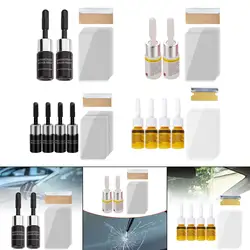 2 Pieces Car Windshield Crack Repair Resin Kit Fixing Chips Cracks Scratch Remover Vehicle Windscreen Tool Nano Fluid Filler