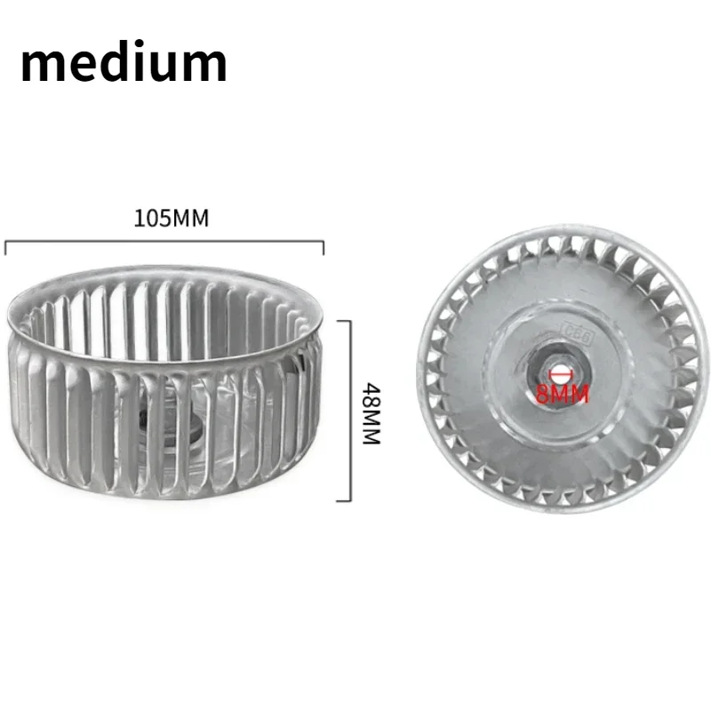 Blower wheel for bathroom water heater aluminium impeller electric dryer exhaust fan wind wheel 105*48mm/105*57mm