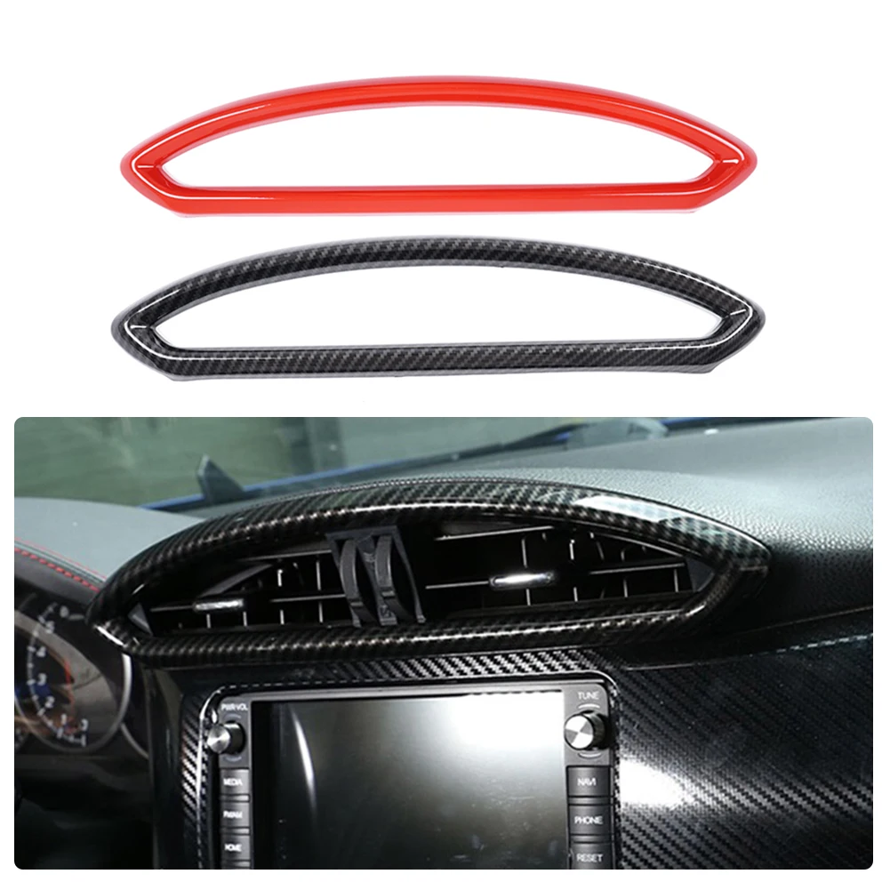 Carbon Fiber Car Door Handle Center Console Gear Panel Air Outlet Frame Cover Trim For Toyota 86 Subaru BRZ SCION FR-S 2012-2020