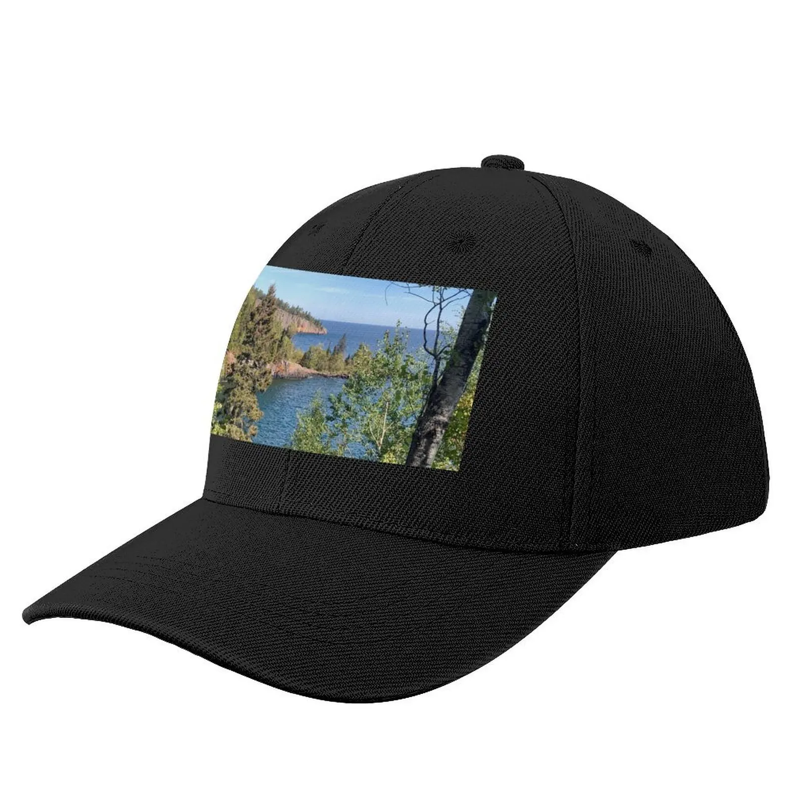 

Lake Superior Coast Baseball Cap Hat Man Luxury Golf Wear Big Size Hat For Women Men's