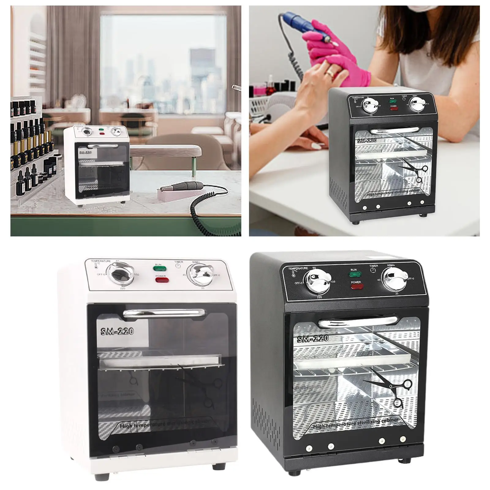 Salon Werkzeuge Reinigungsbox Werkzeug Ausrüstung Haushaltsreinigung Metall Werkzeug Desinfektionsmaschine für Nagelknipser Schlüssel Schönheit Spielzeug SPA