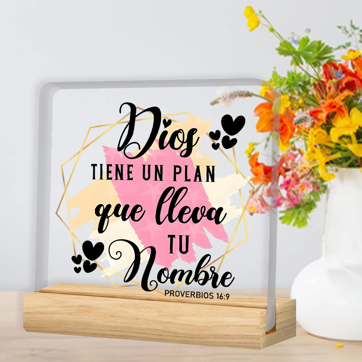 1pc, God, You Have A Plan That Is Perfect For Home Or Office Decoration, Prayer Room Decoration, Christian Gifts