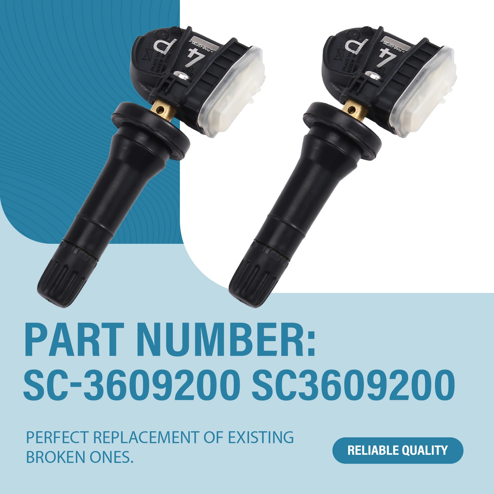 TPMS أجهزة استشعار ضغط الإطارات 4 قطعة SC-3609200 433 ميجا هرتز ل BYD Atto 3 هان ختم تشين سونغ تانغ SC3609200 #1