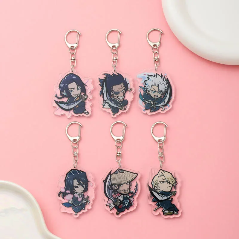 Anime BLEACH: Thousand-Year Blood War Acrylic keychain accessaries Cartoon Bag Pendant cute charm Keyring Friends Fans Gifts