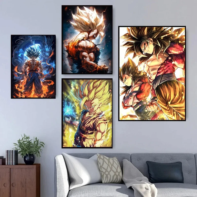 

Dragon Ball Kakarot Japanese Classic Anime Home Room Painting Children Gifts Comics Pictures Poster Toys Kid Cartoon Classic